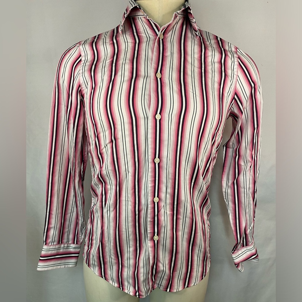 Express Design Studio Modern Fit Long Sleeve BU Shirt Men’s Small 14-14 1/2 - Picture 1 of 4